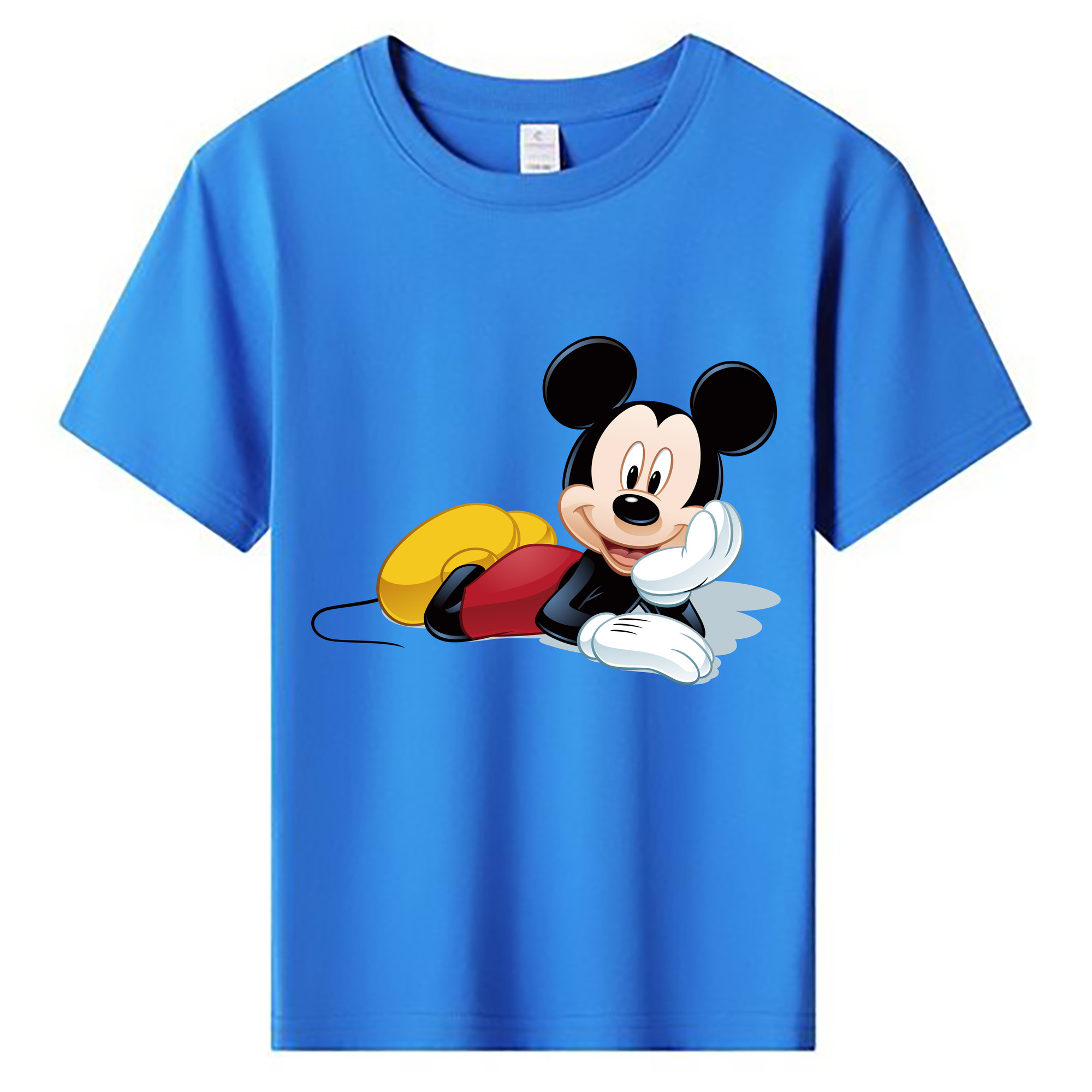 ミッキーマウス Mickey Mouse 綿100％キッズTシャツ（フロントプリント）